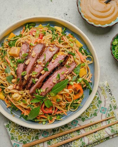 Steak Chow Mein Recipe Photo - cookbook food photography utah