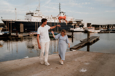 Foto's bij de haven in Zeeland