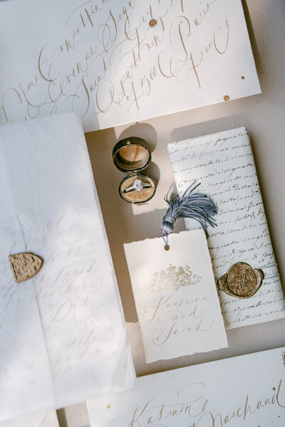 Wedding stationery details, Italy Wedding photographer, Renee Lemaire Photography