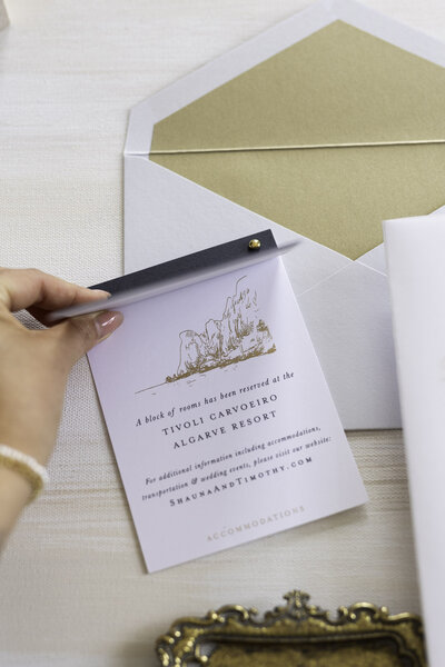 Custom calligraphy wedding invitation in gray ink