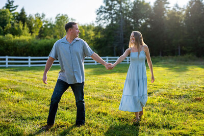 Mackenzie and Andrew Engagement Photo | New Hampshire Wedding Photographer