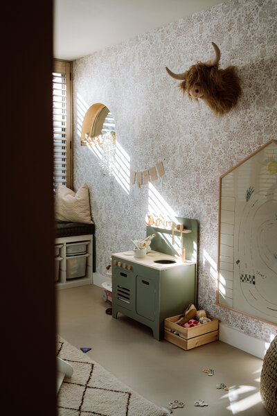 Lifestyle gezinsfotografie tijdens een Homes to Remember-shoot – speelkamer 