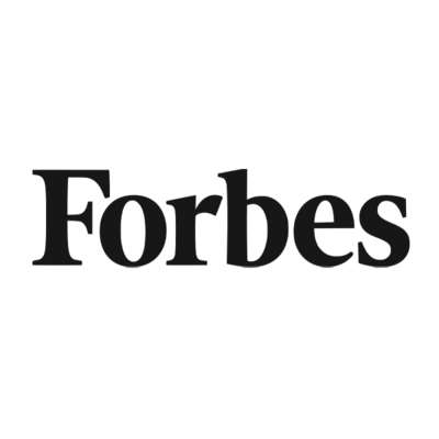 Forbes logo displayed prominently on a clean white background, symbolizing business excellence and financial insight.