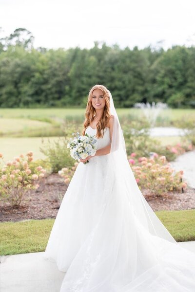 Wdding venue with lighted cupolas at night