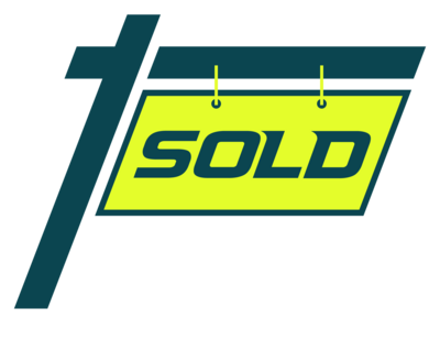 Sold sign icon for Kartik Patel Real Estate agent design by Amanda Newman Design in Paducah, Kentucky