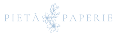 Pieta Paperie logo blue