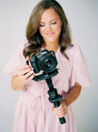 Claire with a camera