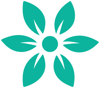 Simple illustration of a green flower