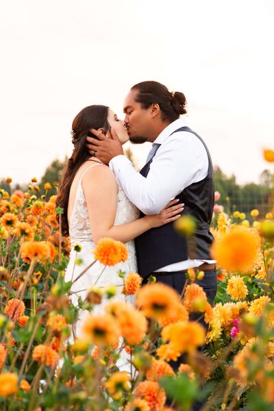 Wedding - flower field