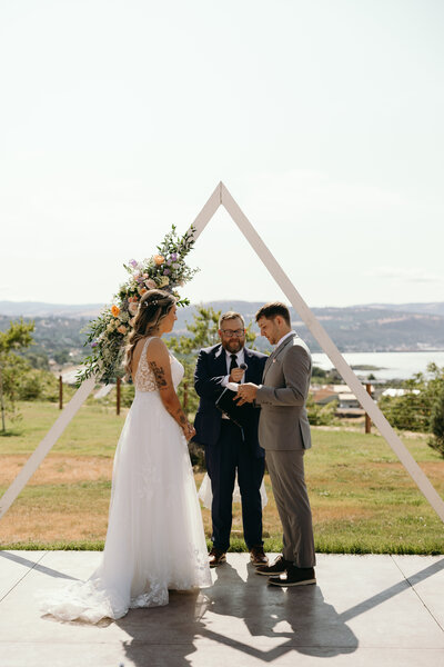 Wedding Menu with plates, utensils and wine glasses