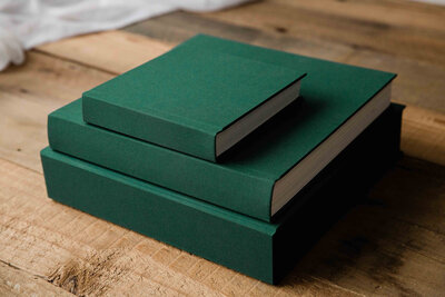 wedding album and a parent copy album printed by auckland photographer michelle kelly