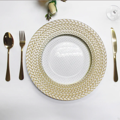 gold braided rim charger 2.1