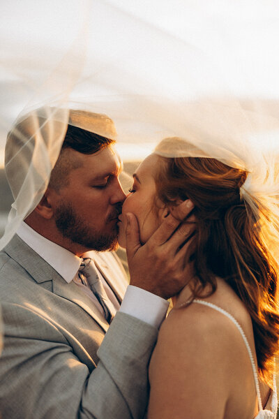 Sunshine Coast wedding photography capturing an intimate moment inside a Brisbane City Hall