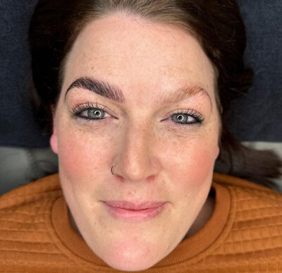 Before & after brow tint & lamination in Fort Frances - Arch Revival