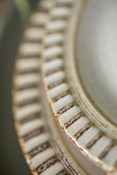 Adelaide embossed porcelain dishware