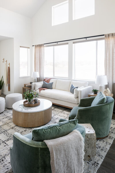 an east coast inspired living room in Fort Collins, CO