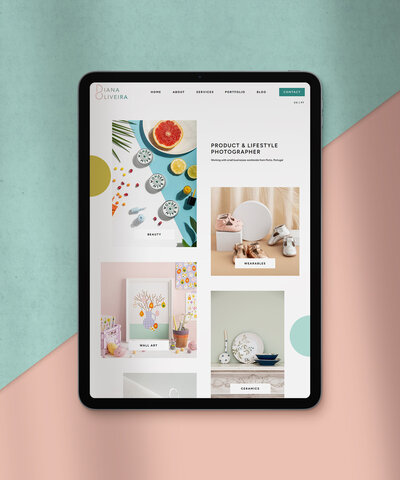 Showit Website Design For Product Photographer