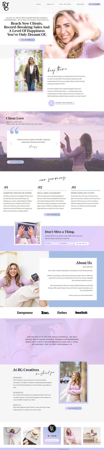 Embark on a journey of healing and growth from the moment you land on Fiona's full website homepage. Designed to inspire by a Showit Web Design expert, this layout creates a safe and welcoming space for visitors.