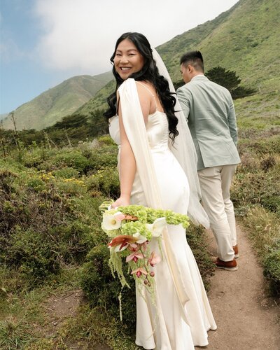 Intimate beach elopement in Big Sur, California