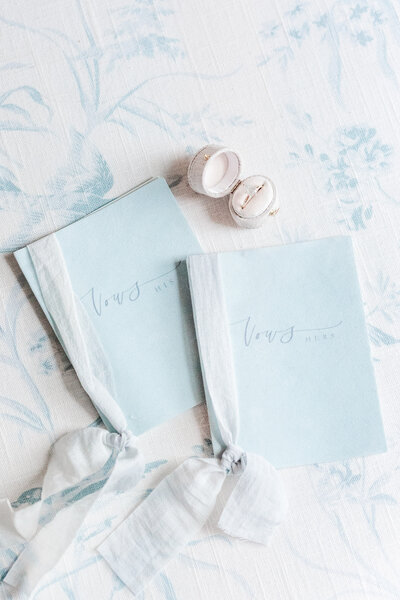 blue wedding vow books