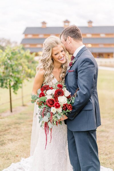 Vineyard newlywed portraits at the Weinberg at Wixon Valley in Bryan, Texas photographed by Alicia Yarrish Photography