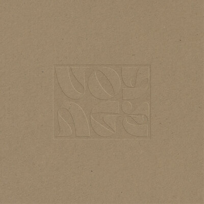 Brown textured background with logo embossed