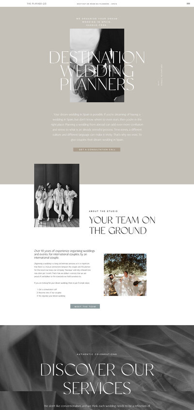 Planners Home - Garden of Muses Showit Website Template