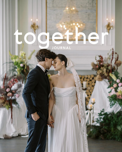 Editorial Wedding featured on Together Journal. Unconventional wedding designs and florals decor. 