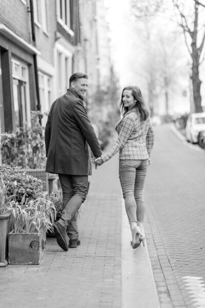 Koppelshoot zwart wit foto in Amsterdam