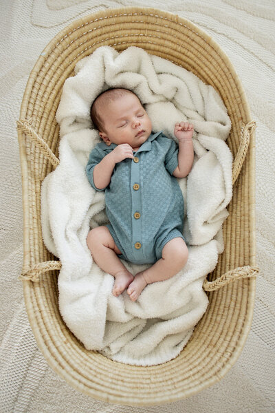 newborn at a home session in Lewisville Texas