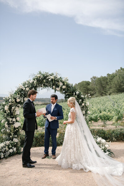 wedding ceremony finca serena mallorca