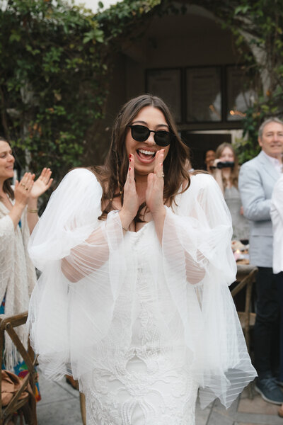 Bride and groom at the altar