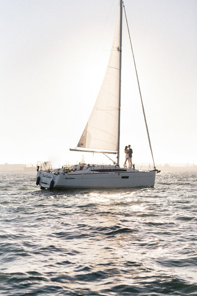 Sailboat Engagement Photo