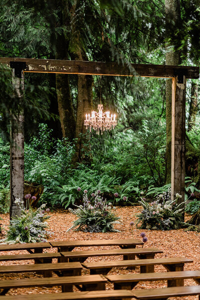 Father daughter ceremony aisle walk at Twin Willow Gardens