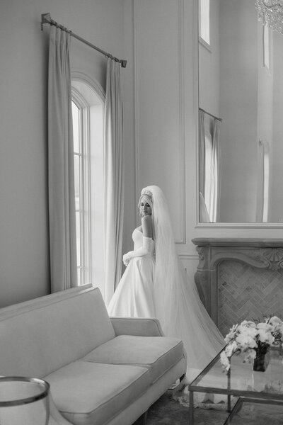 Luxury bridal session at The Hillside Estate in Dallas, Texas by Cameron and Elizabeth Photography
