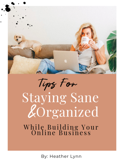 Staying Sane & Organized EBOOK cover