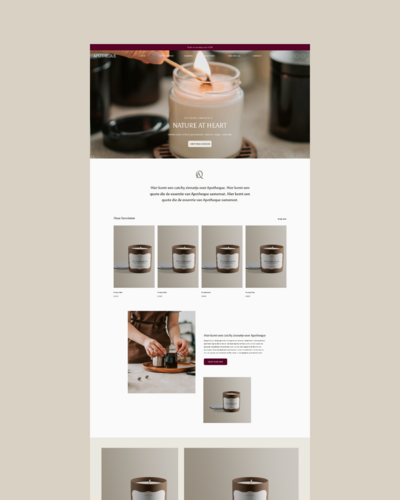 Website laten maken - Webdesign door Allure Agency in Gent - Webshop Shopify