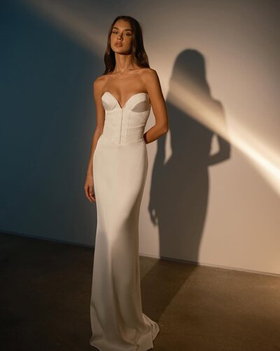 The Margot Studios Milena stocked at Sundays Bride, London UK.