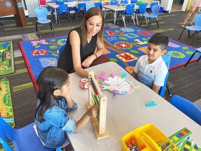 Preschool Students Learning Math
