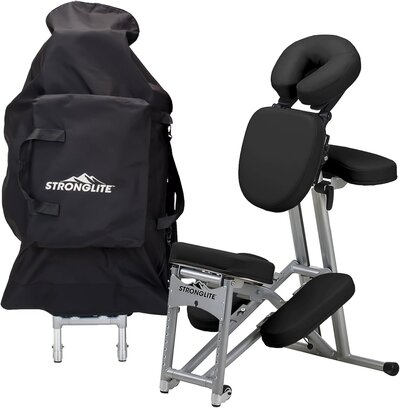 Portable Massage Chair - Durable, foldable, and easy to transport—great for chair massage events or mobile services. (Category: General Supplies)