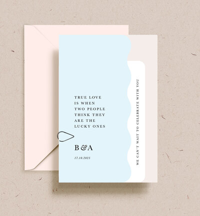 Big Love neutrals invitation package by State of Elliott