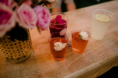 Drinks with Flowers