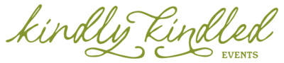Kindly Kindled Events simplified logo green
