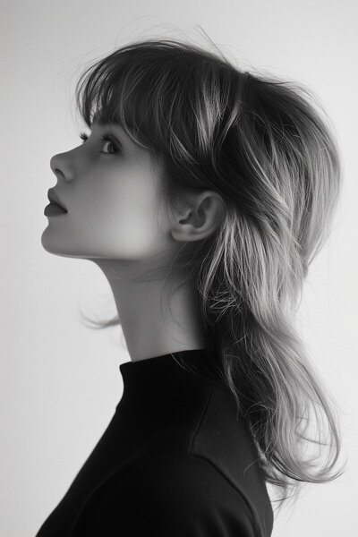 Monochrome Profile Portrait