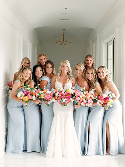 Bridal party hair and makeup by Birdy Beauty