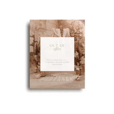 Elegant Instagram post template for photographer