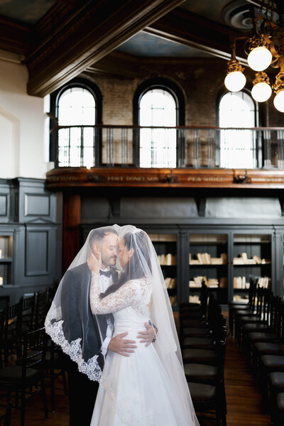 Boston wedding portraits at The Tower, Boston wedding photographer