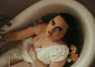 woman in bathtub