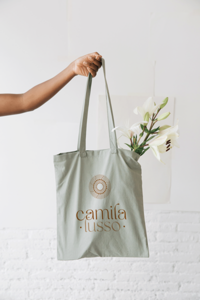 Tote bag with logo for virtual assistant