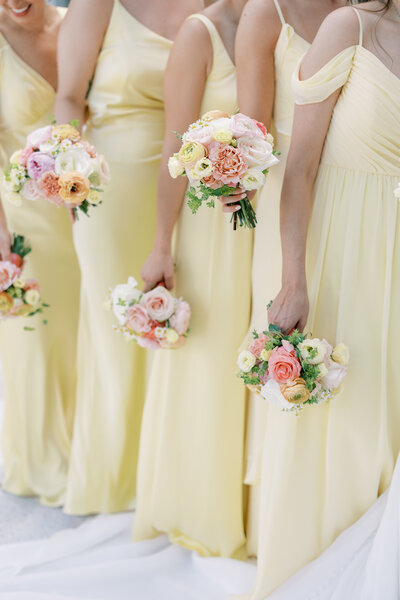 Image of Bouquets at a Wisconsin Wedding - Taken by Emily Barbara Wisconsin Wedding Photographer
